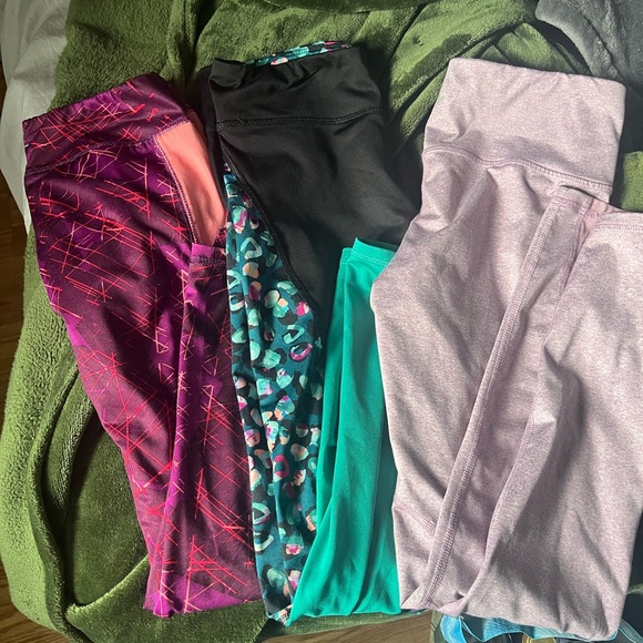 Old Navy Other - Old Navy Girls Leggings Set - Purple, Black, Teal, Lavender